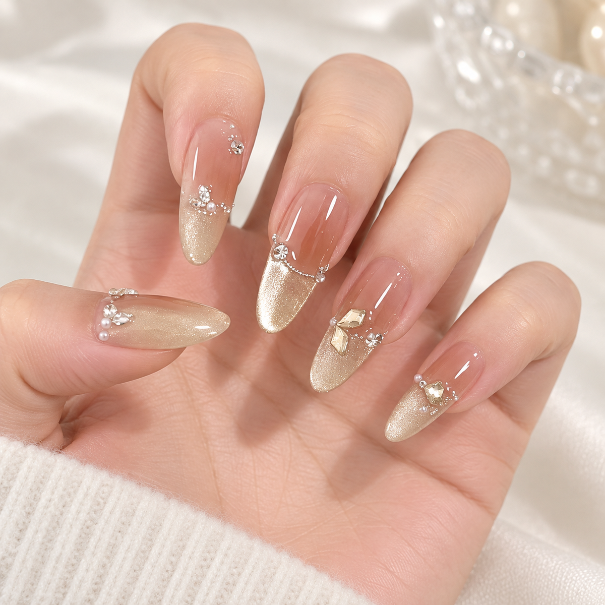 Galaxy Pearl Cat Eye French Press On Nail Set · mproduct-168ec53d85a14bfb6ea0