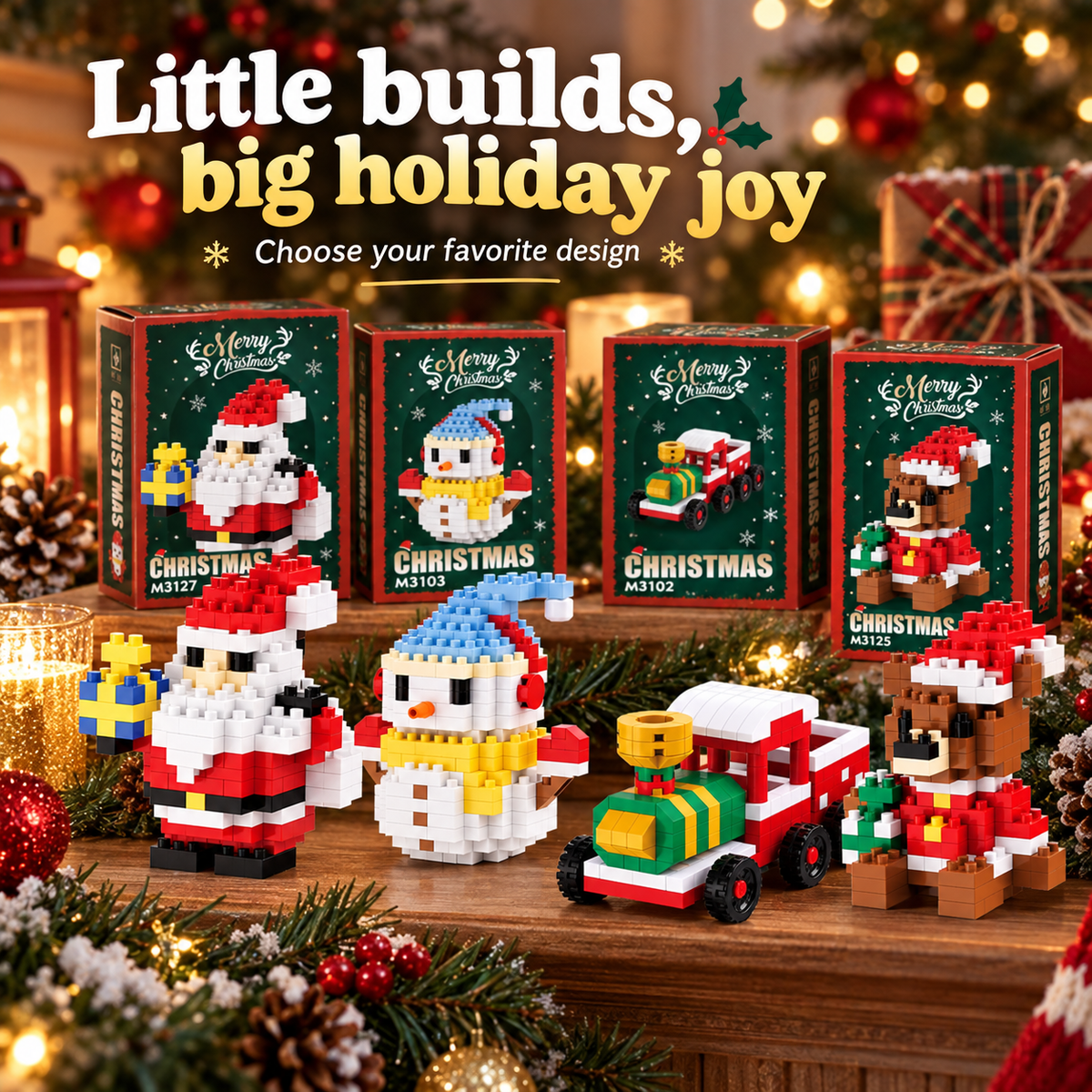 Christmas Micro Building Block Collection Fourteen Designs · mproduct-19bee99a7a9f9f2e9228