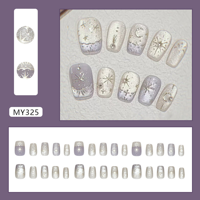 Violet Night Moon Cat Eye Press On Nail Set · mproduct-1e0eb291dce8b96015bf