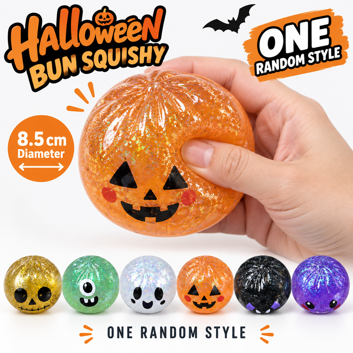 Halloween Bun Squishy 8.5 cm Random Style · mproduct-2357e148dba721c1ee1c