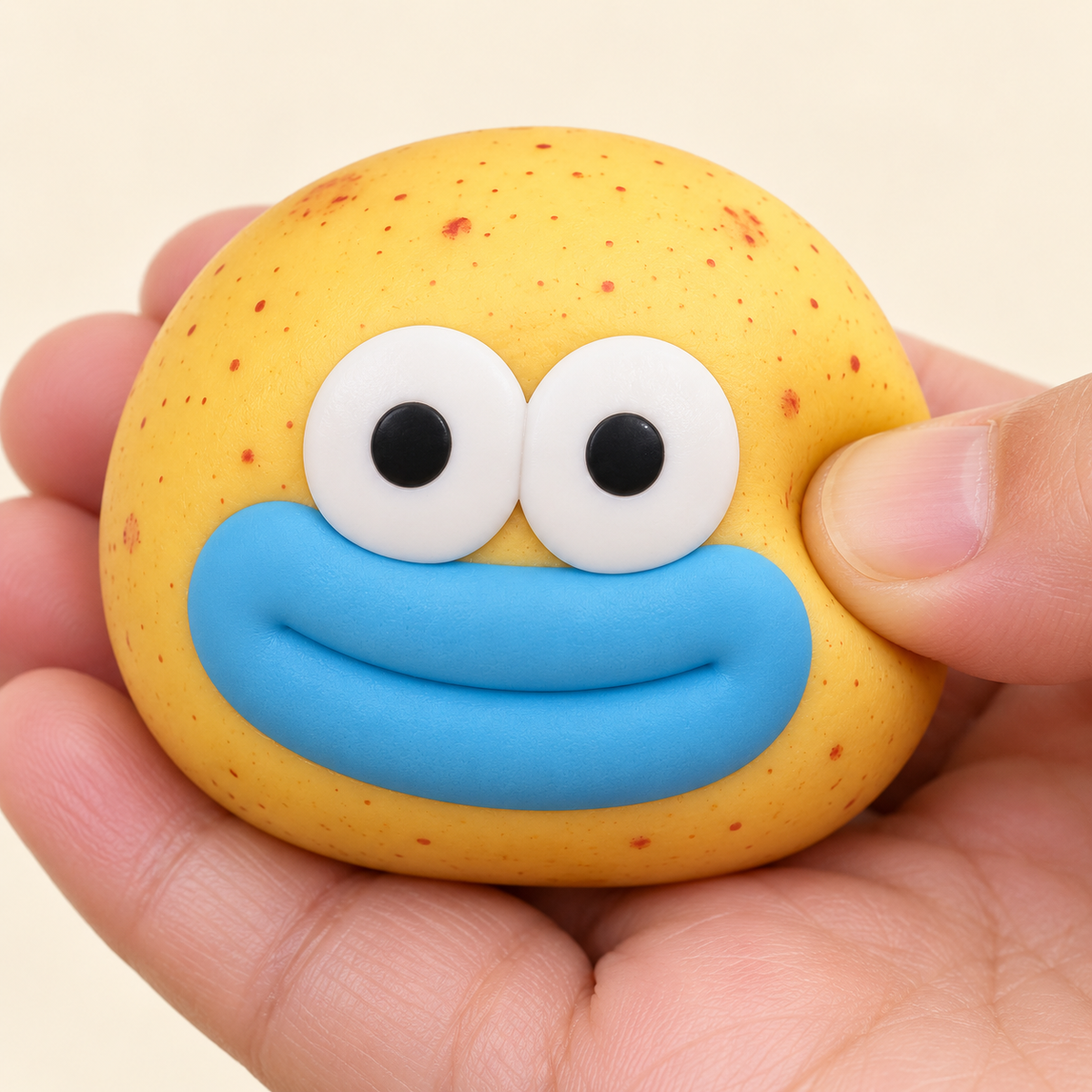 Potato Crunchy Squishy Toy with a Speckled Skin and Funny Face · mproduct-23af368eb38aa710fdf5