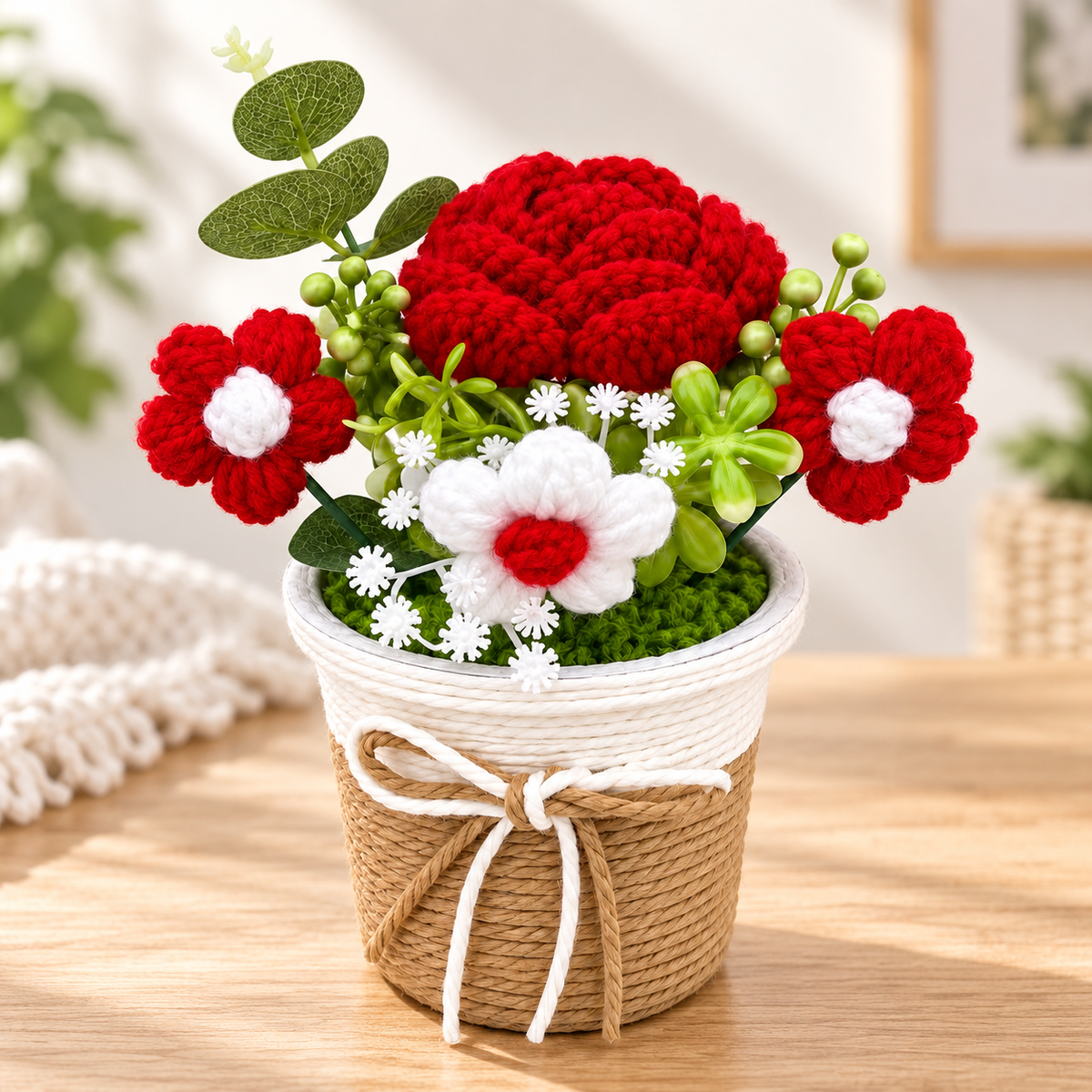 Large Crochet Flower Pot Arrangement · mproduct-2aed82714806f5d2cbda