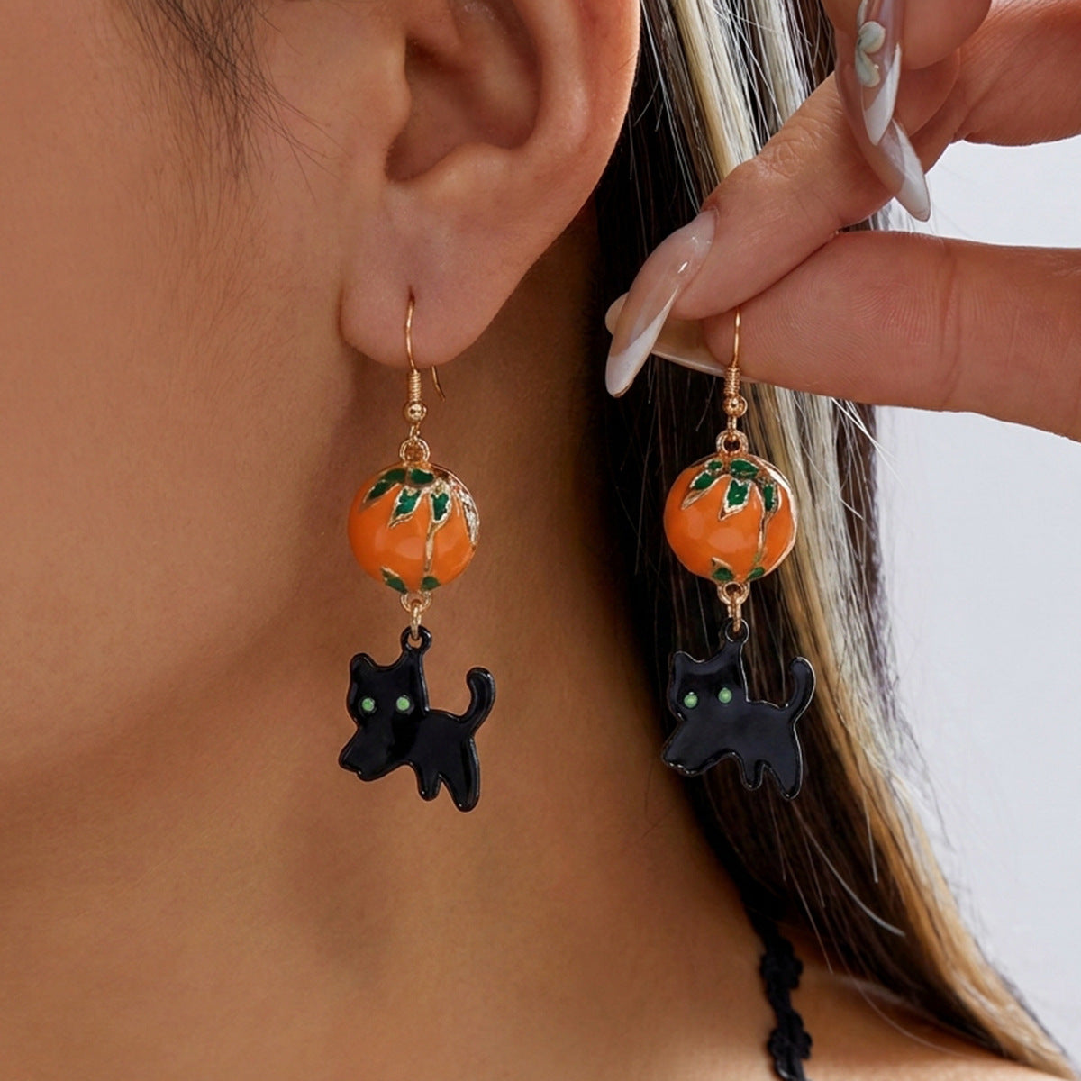 Halloween Ghost Pumpkin Earrings Collection Four Designs · mproduct-2eb2d8512cca04575af3