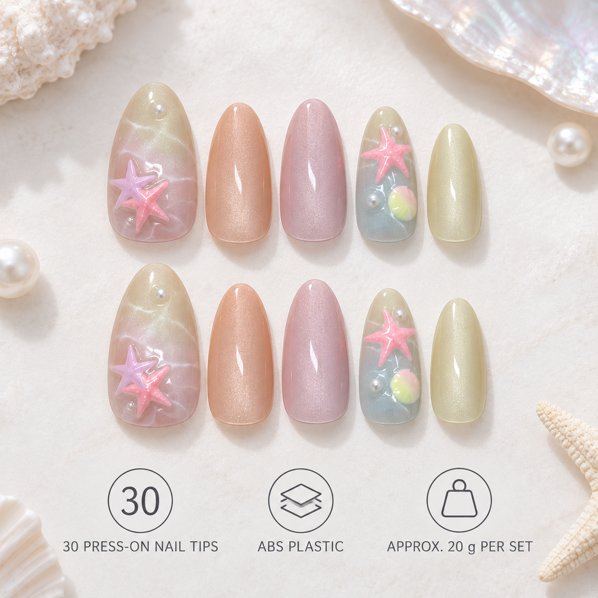 Seaside Pearl Shell Cat Eye Press On Nail Set · mproduct-2ef2d7a0a84494afdef7