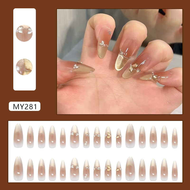 Galaxy Pearl Cat Eye French Press On Nail Set · mproduct-305714e0588abf04fd6c