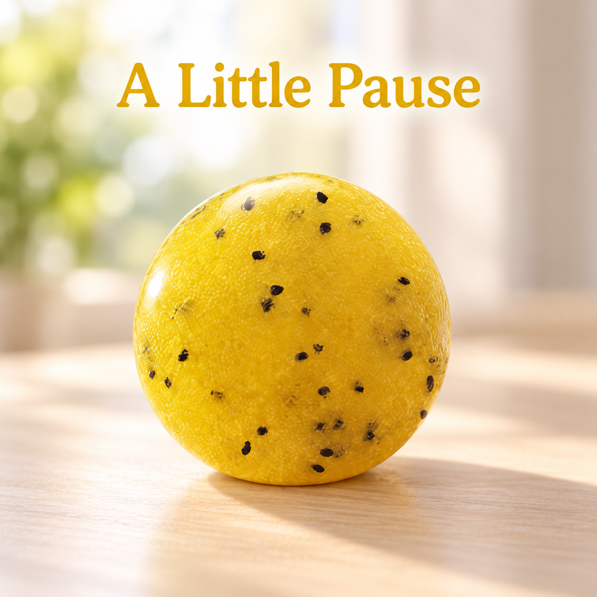 Yellow Squishy Ball with Black Speckles for Squeeze Play · mproduct-30c983b2da64cd51d74b