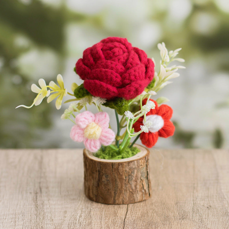 Mini Crochet Flower Wood Pot · mproduct-31b95828e440ac015cd5