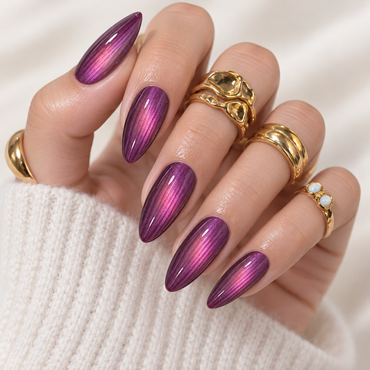 Purple Galaxy Cat Eye Press On Nail Set · mproduct-3641d5398f34f7a7ddbb