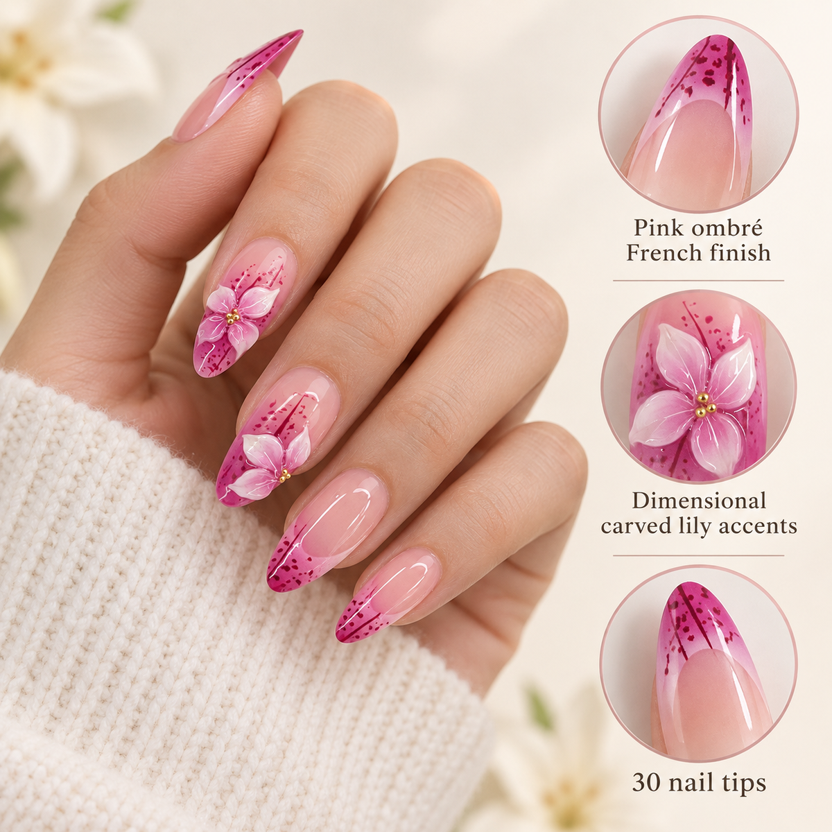 Carved Lily Ombré French Press On Nail Set · mproduct-37dc4dc04fc83971451c