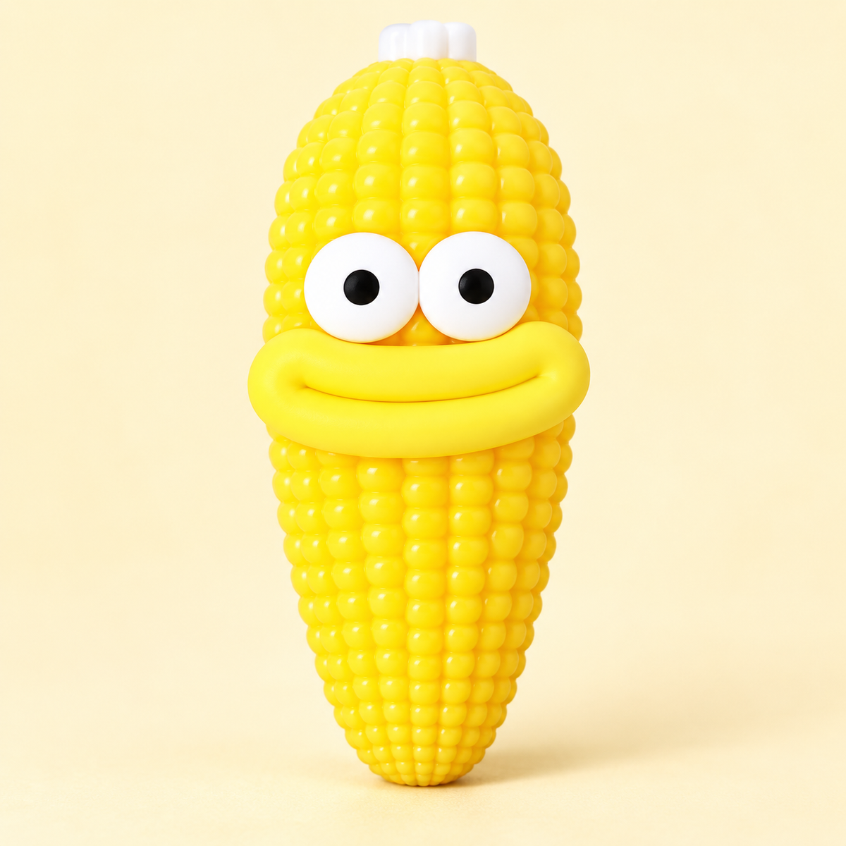 Corn Cob Crunchy Squishy Toy with Yellow Kernels and a Funny Face · mproduct-3956ebb75d44003de623