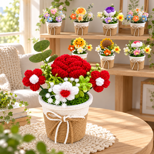 Large Crochet Flower Pot Arrangement · mproduct-3c53966639e5b32234d2