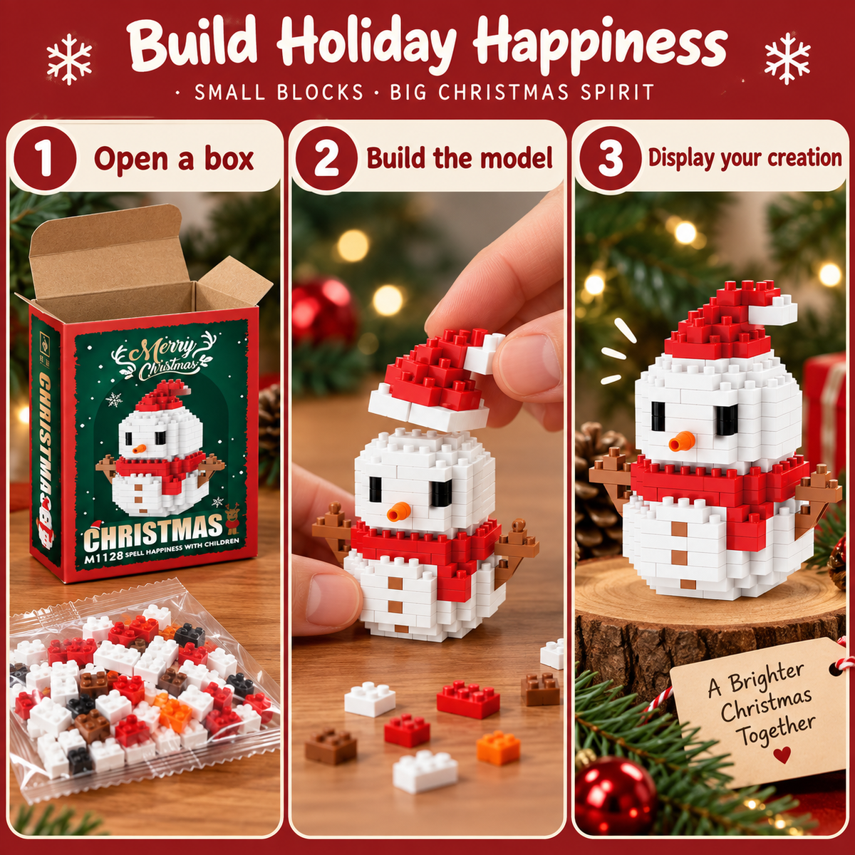 Christmas Micro Building Block Collection Fourteen Designs · mproduct-3cae118c94a778887bec