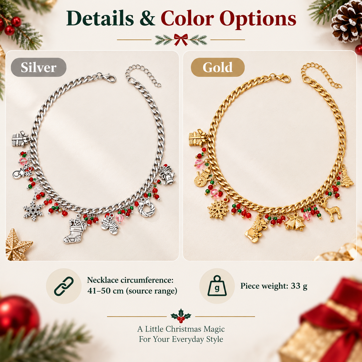 Christmas Snowflake Gift Pendant Necklace · mproduct-3cf43e62cb17b375698f