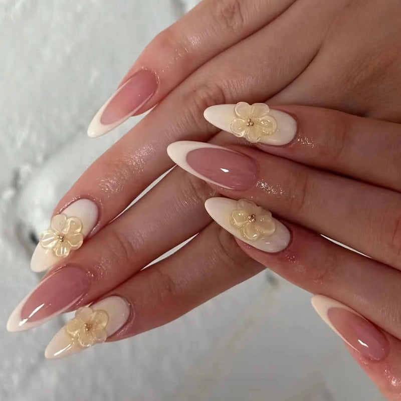 Peach Blossom Crystal Short Press On Nail Set · mproduct-41525005d6ad2535d1f7