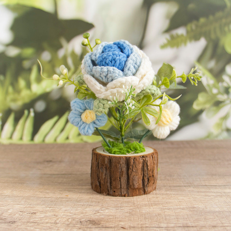 Mini Crochet Flower Wood Pot · mproduct-4186187b8ceb3d20fc21