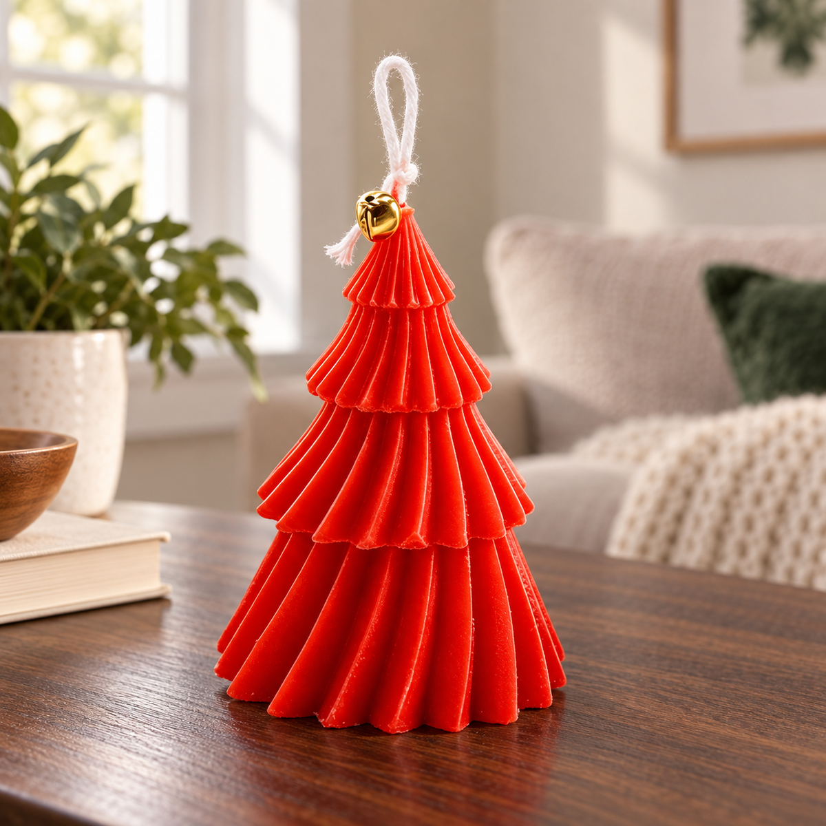 Large Swirl Christmas Tree Candle · mproduct-41e4caf622f0096320c3
