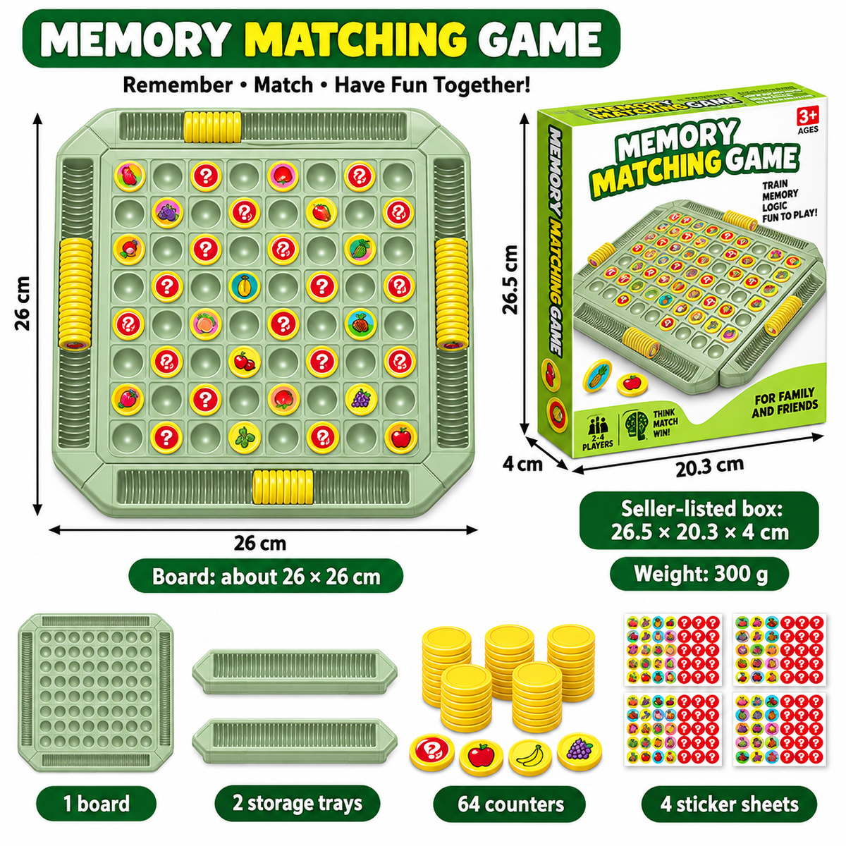 Large Multiplayer Memory Matching Game Four Players · mproduct-45fcd18b3495be10223b