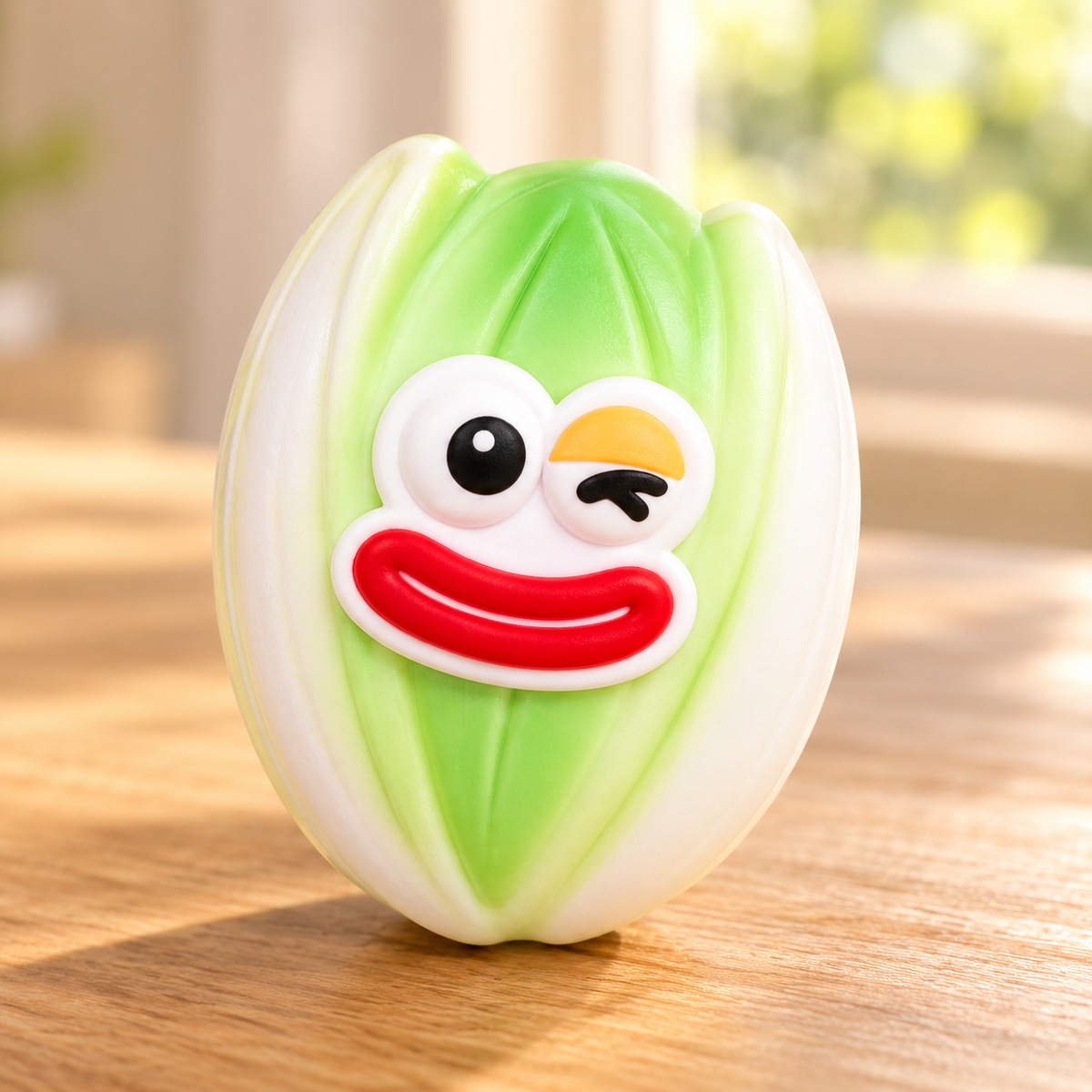 Pistachio Crunchy Squishy Toy with a Split Shell and Funny Face · mproduct-46aab77e4ba5ee5c113c