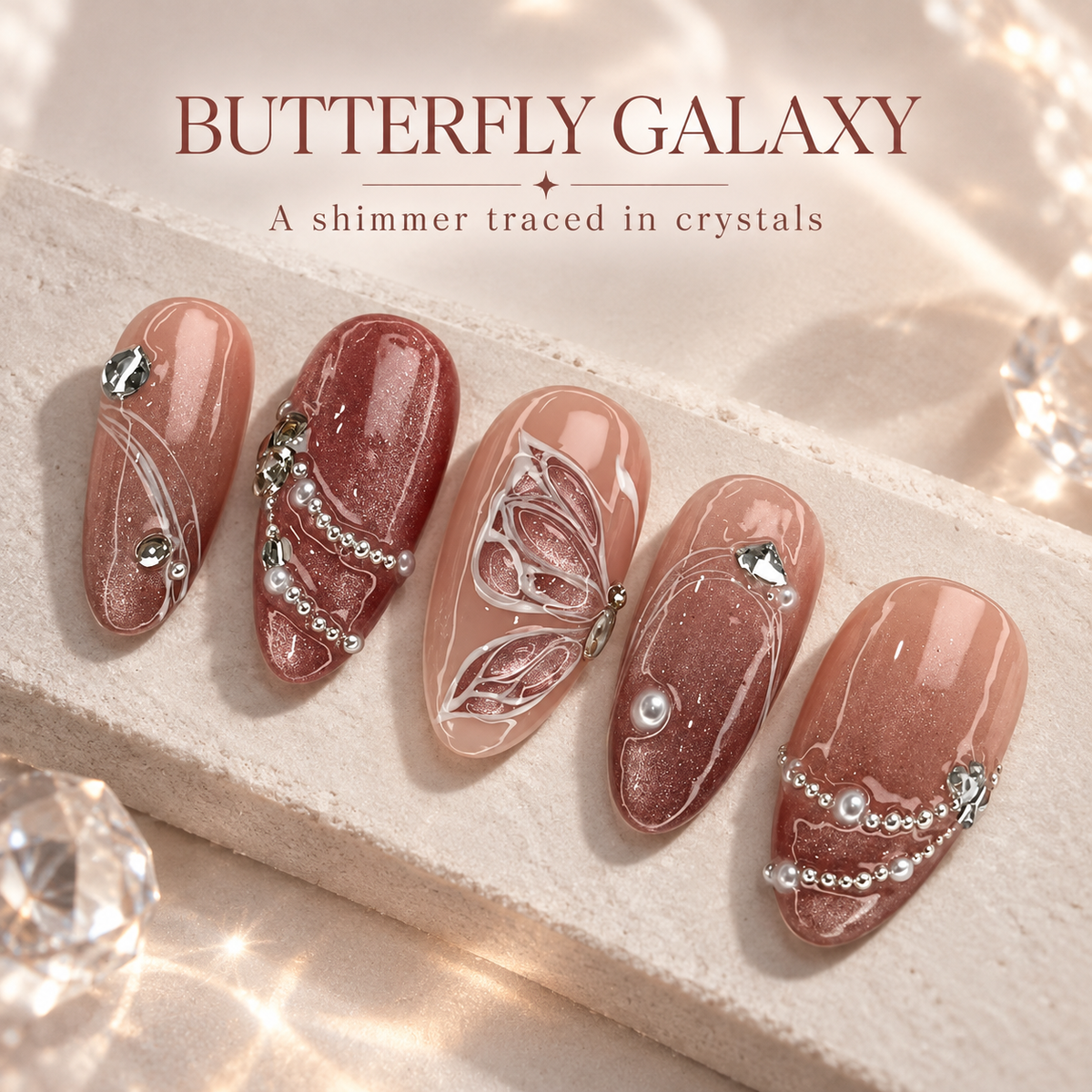 Butterfly Galaxy Cat Eye Crystal Press On Nail Set · mproduct-46caf8b5c51e97853aef