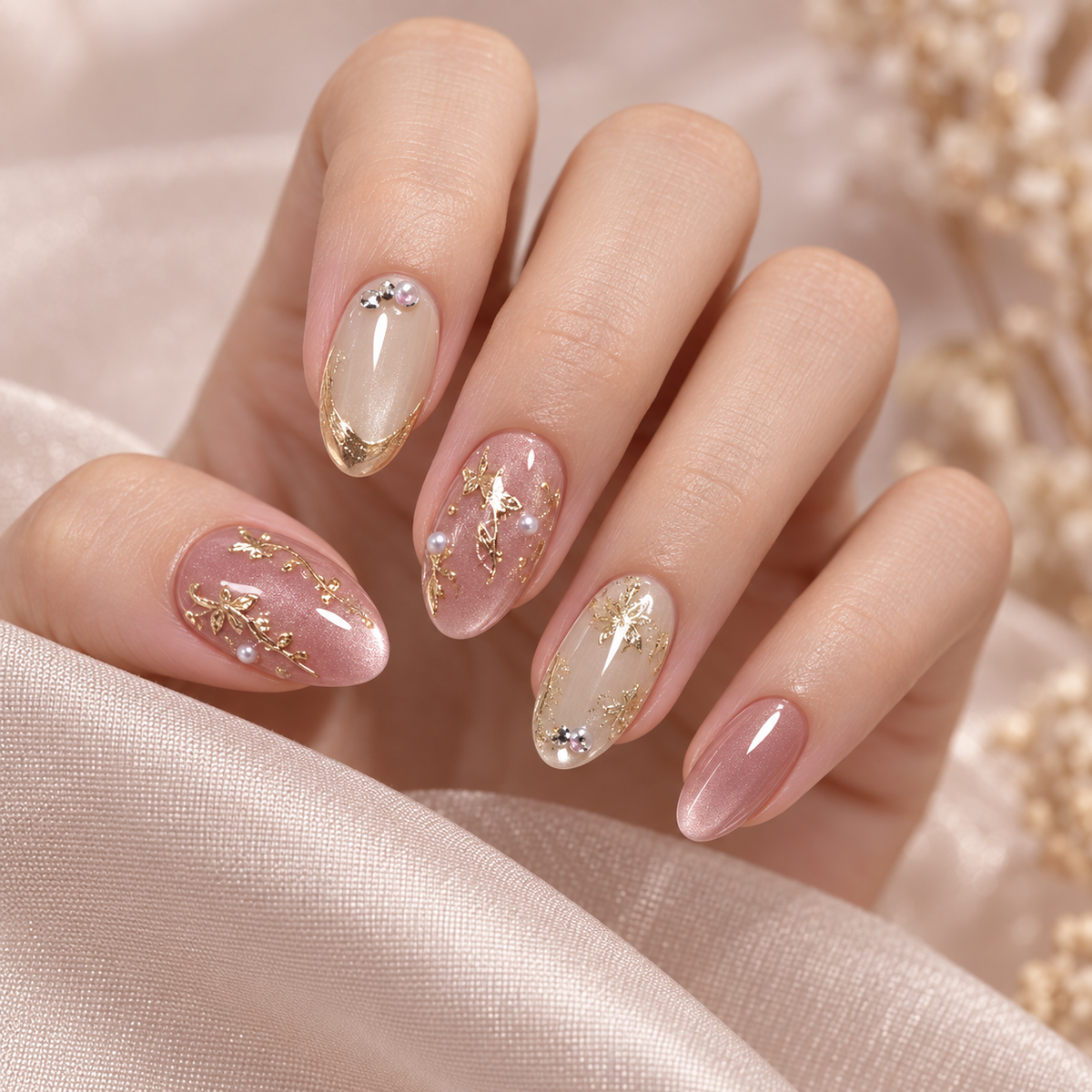 Z1385 Sweet Gilded Press-On Nail Set · mproduct-48e8c1dd031665db30b6