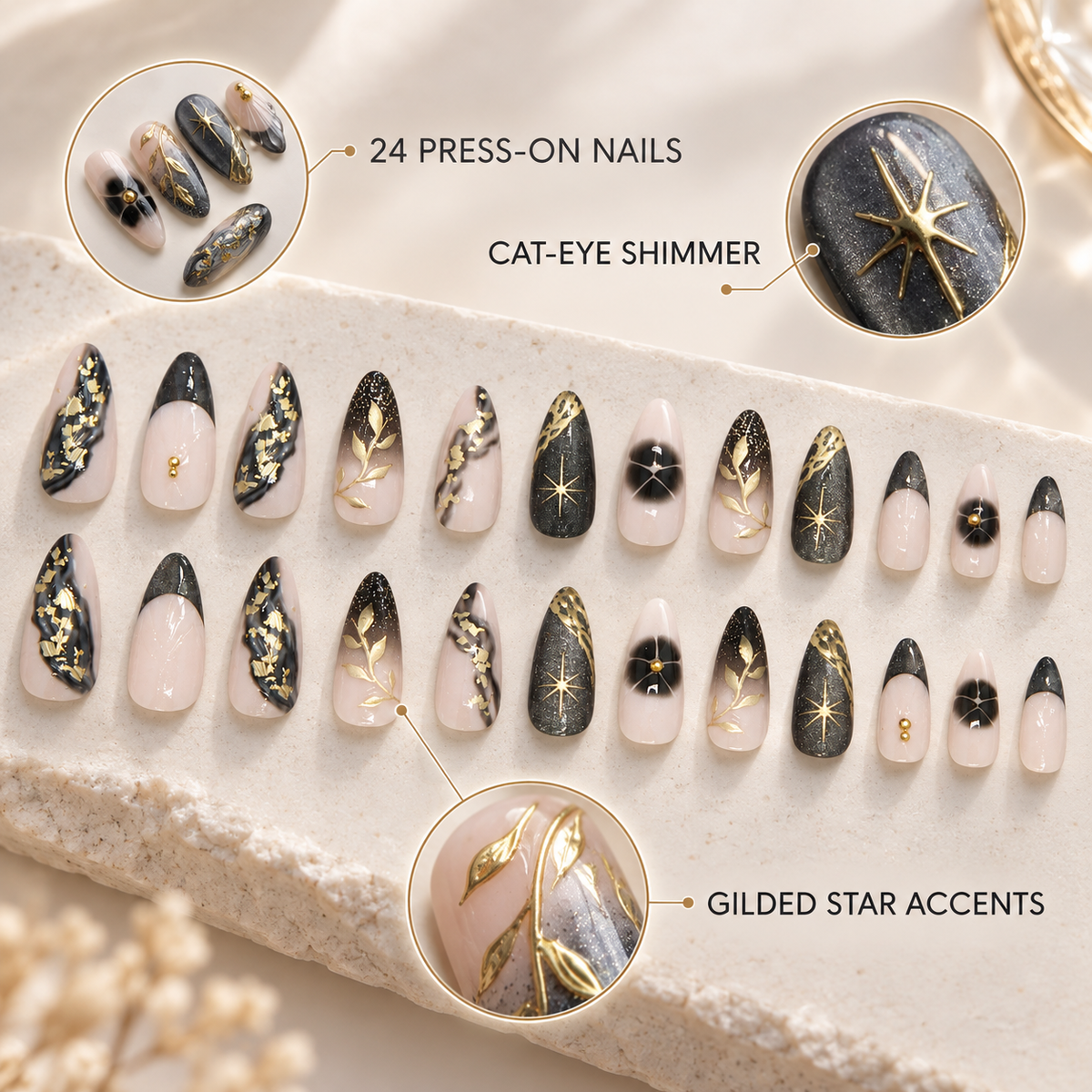 Gilded Starlight Cat Eye Press On Nail Set · mproduct-4b30795a59abd1419ab5
