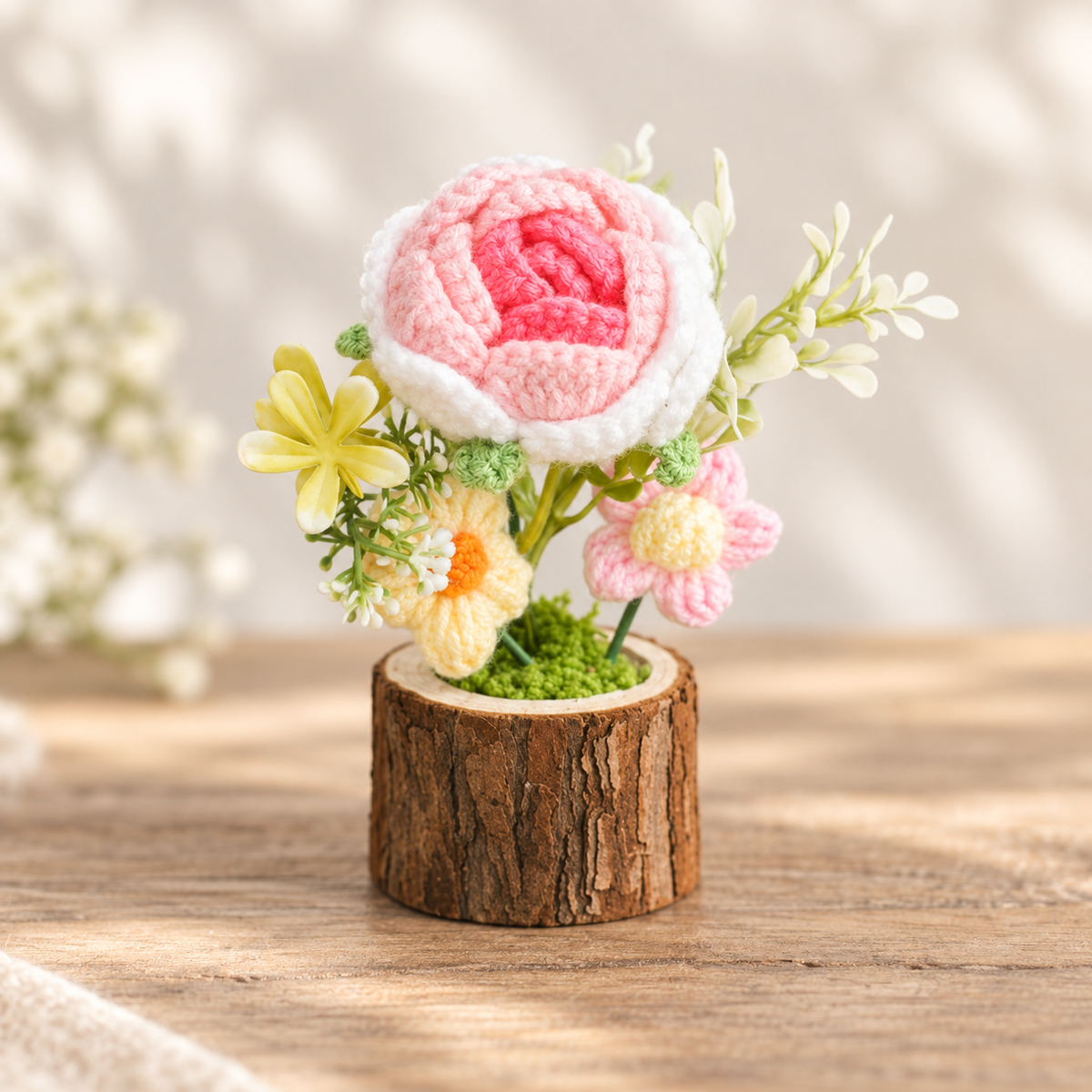 Mini Crochet Flower Wood Pot · mproduct-51159467618cbb03e22a
