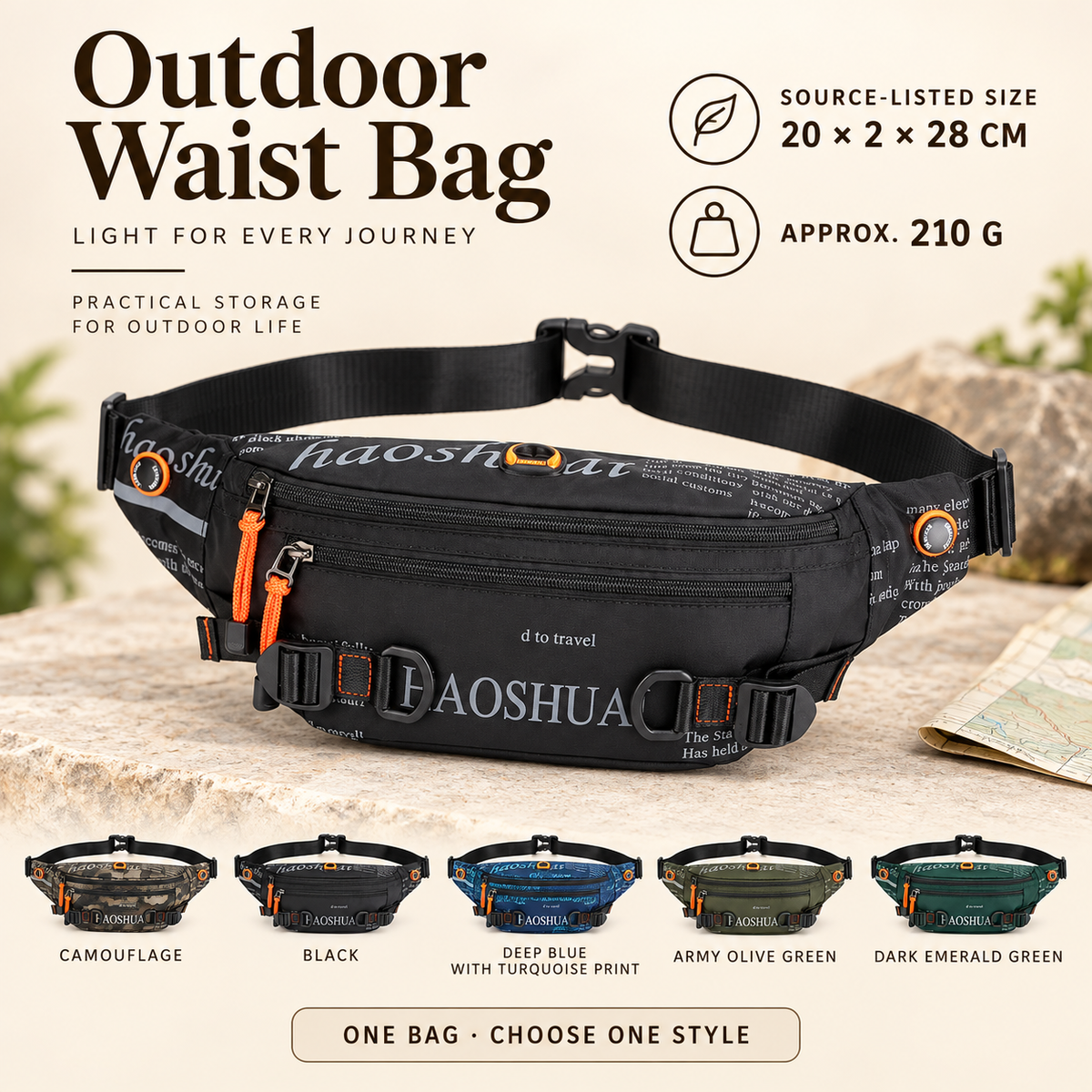 Outdoor Waist Bag with Zipper Pockets · mproduct-5ca1d24493aa3951d3e1