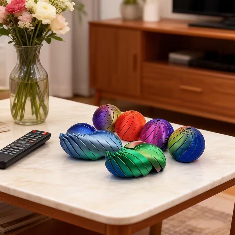 3D Printed Gradient Twist Slime Ball Fidget Toy 6.5cm · mproduct-6191f3815f4508cd71d3