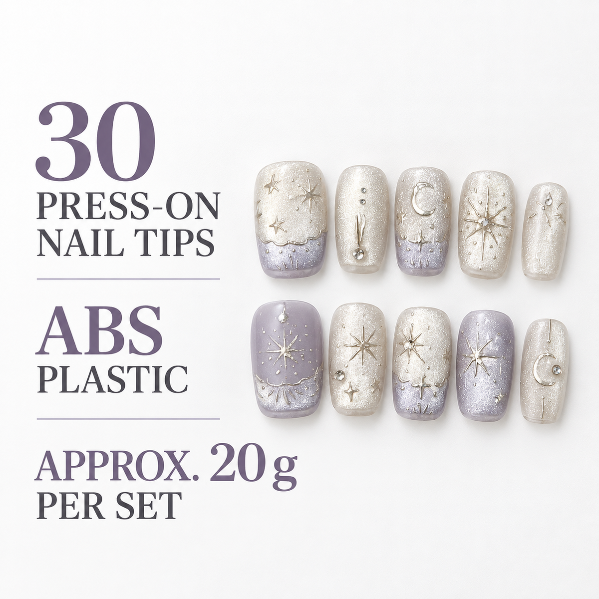 Violet Night Moon Cat Eye Press On Nail Set · mproduct-68becab6e98ac64a615a