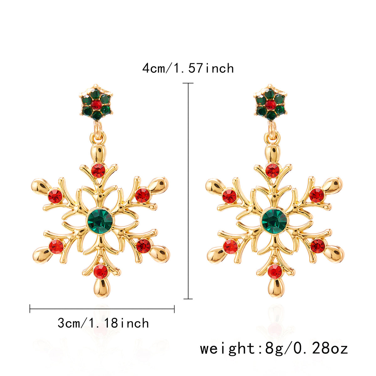 Christmas Rhinestone Earrings Collection Twelve Styles · mproduct-6b730b2b95a54ead725a