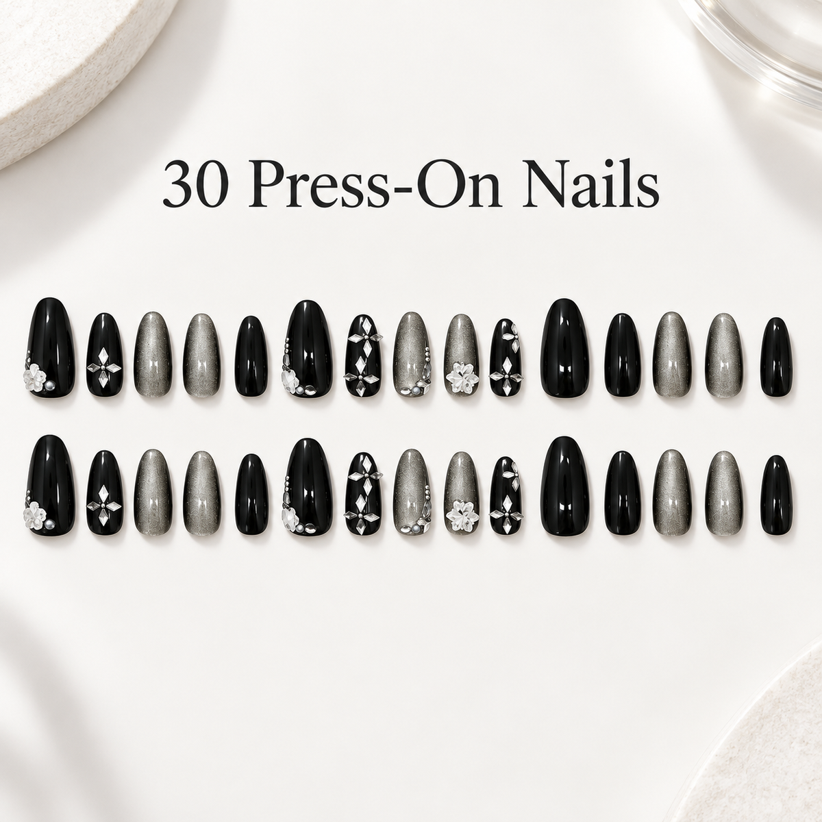 Midnight Feast Crystal Cat Eye Press On Nail Set · mproduct-6edca93aeeaec1580f39