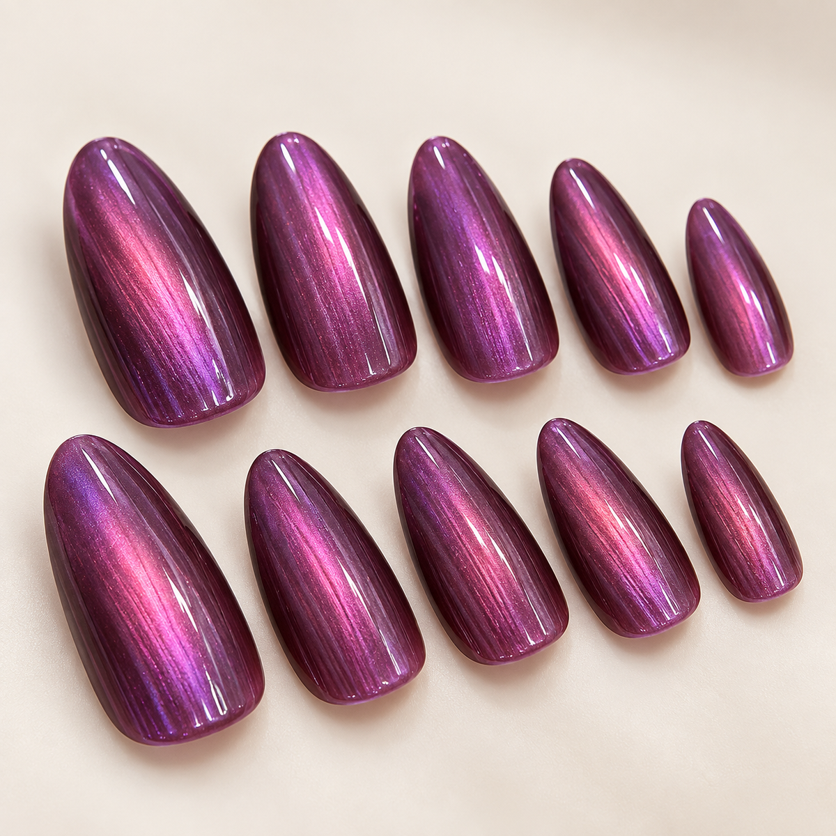 Purple Galaxy Cat Eye Press On Nail Set · mproduct-6fa3e6b491a1372f1351