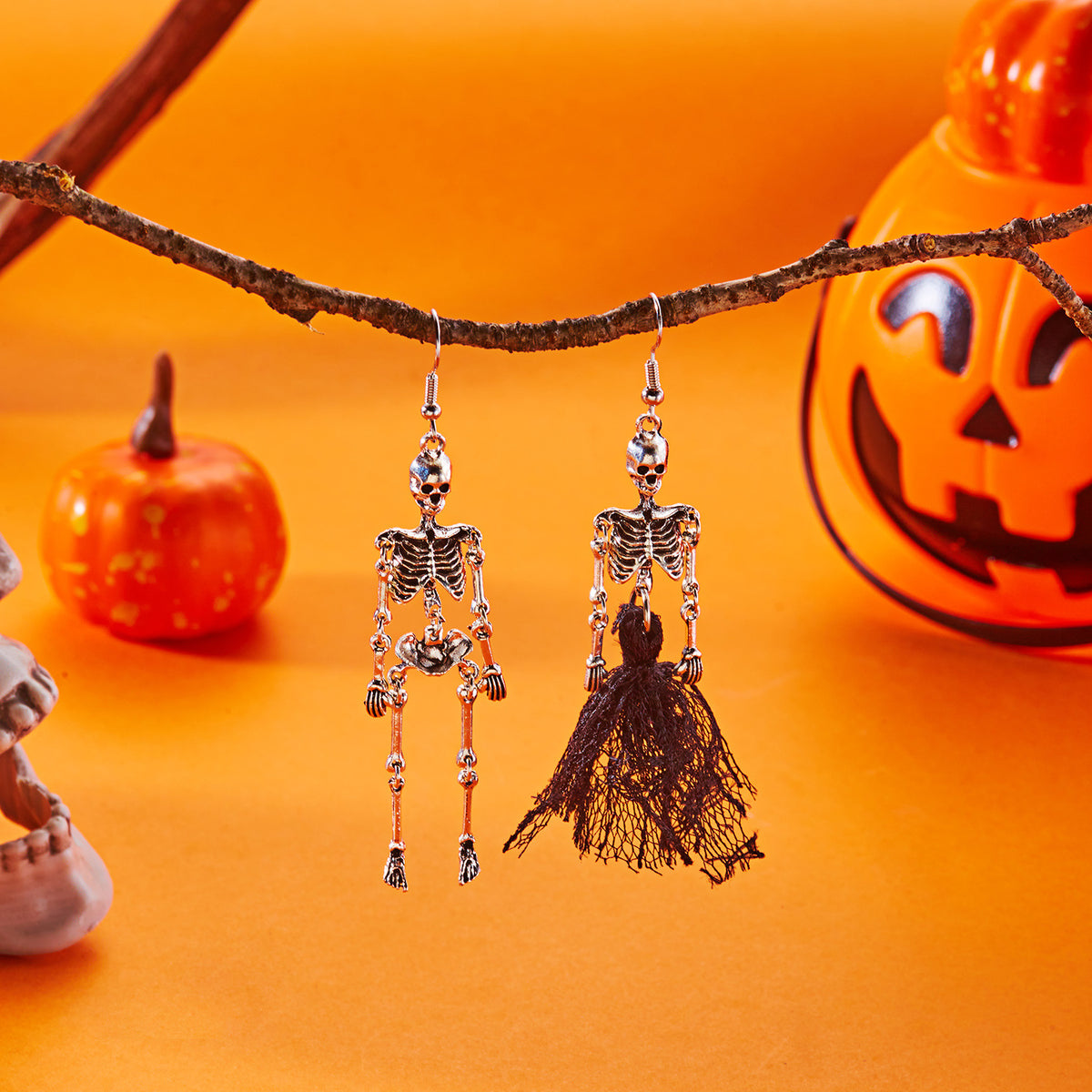 Halloween Pumpkin Skeleton Earrings Collection · mproduct-760654b7a12de78ba22d