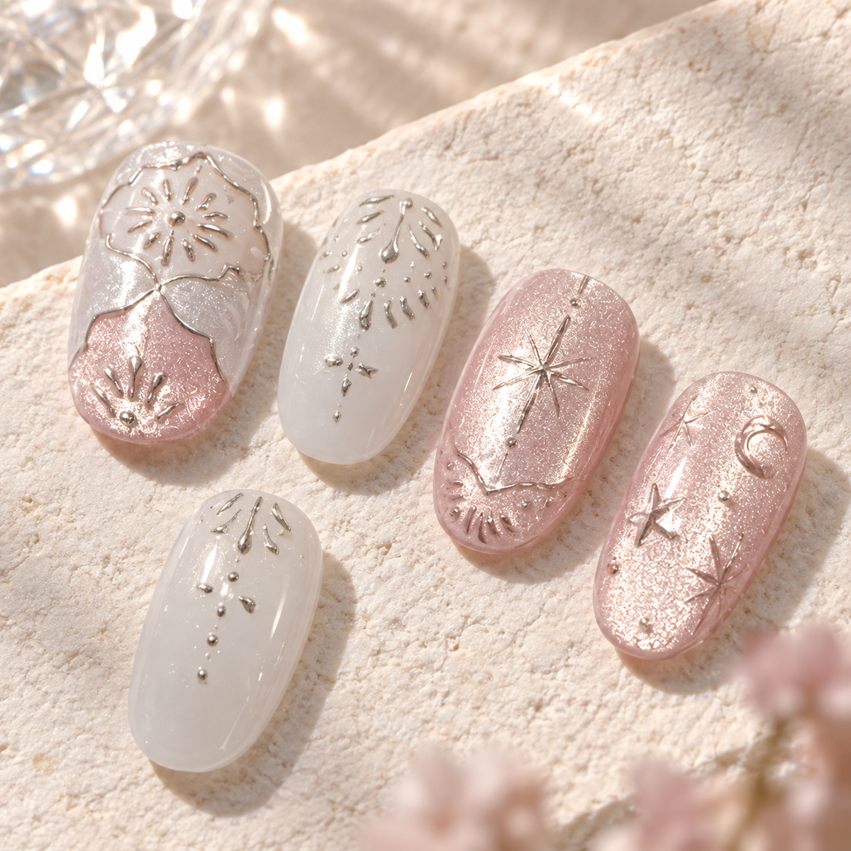 Berry Mirror Fireworks Cat Eye Press On Nail Set · mproduct-7b121995af1d836a7b74