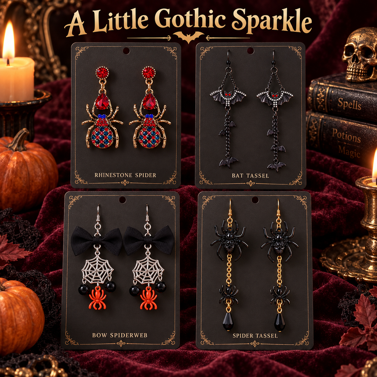Gothic Spider Bat Earrings Collection · mproduct-7cbc4fc10688f2c83d48
