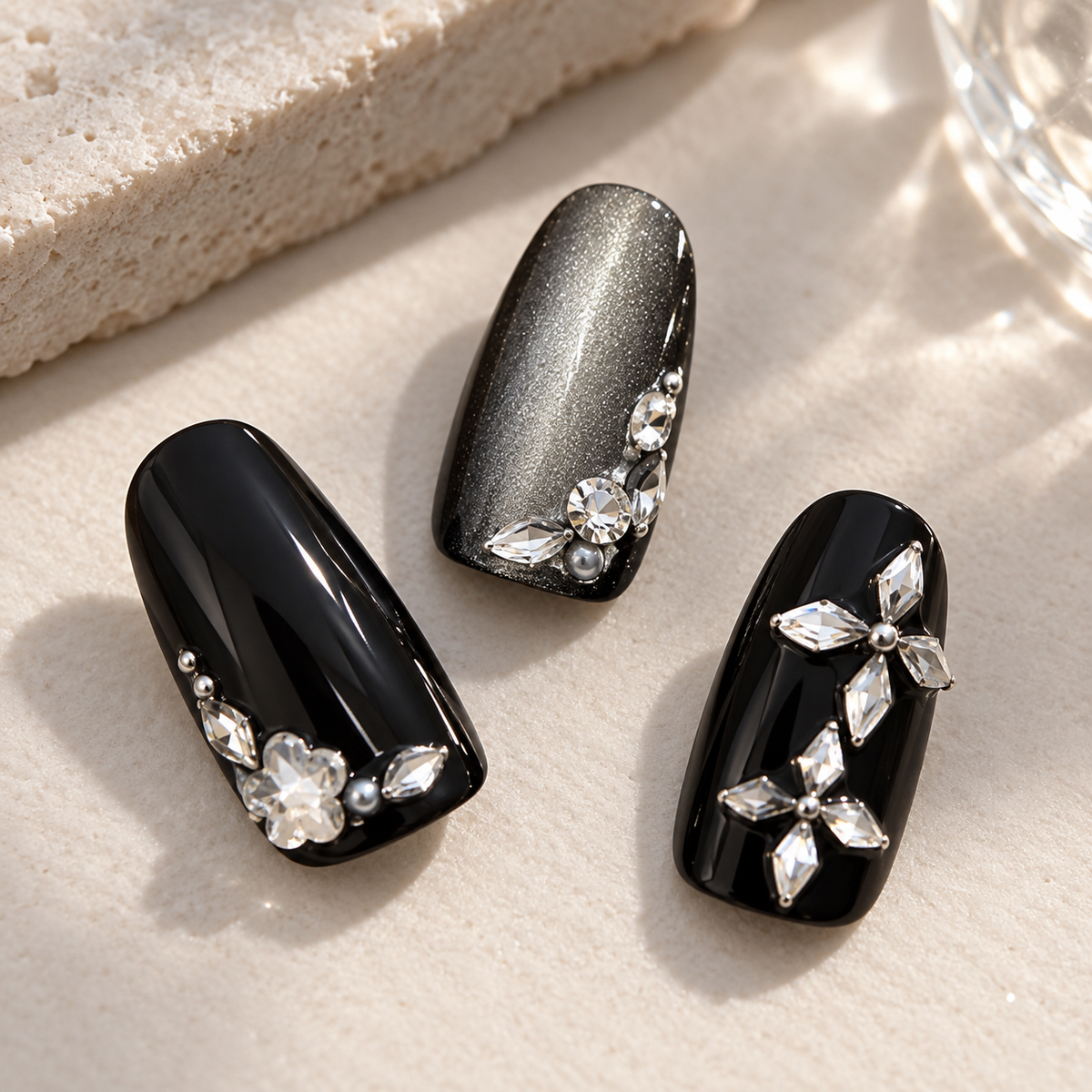 Midnight Feast Crystal Cat Eye Press On Nail Set · mproduct-7d4079da5a4b75e8ae05
