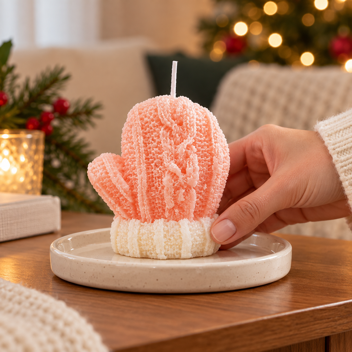 Christmas Mitten Shaped Scented Candle · mproduct-7e903df7208aedcb8c88