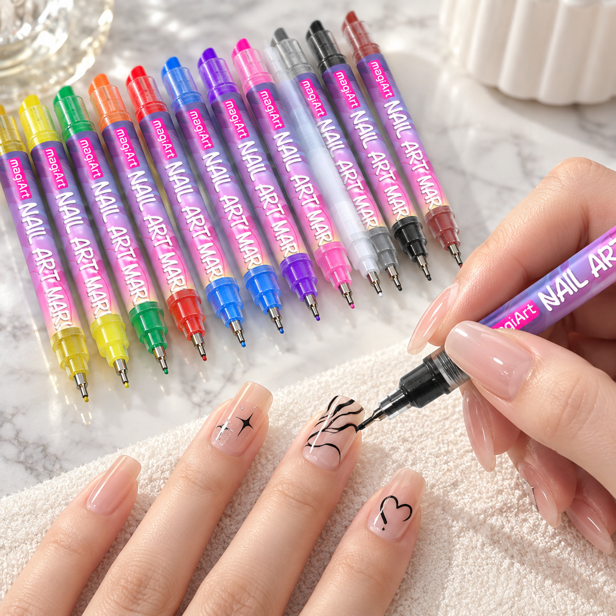 12 Color Nail Art Paint Marker Set, Classic or Dopamine Palette · mproduct-7fcff9d68fbcd7237dd5