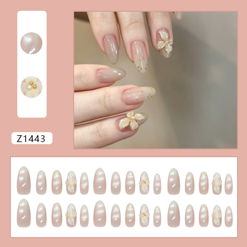 Pale Gold Ice Lily Cat Eye Press On Nail Set · mproduct-7fdaa30d7f2ac4f79ca3