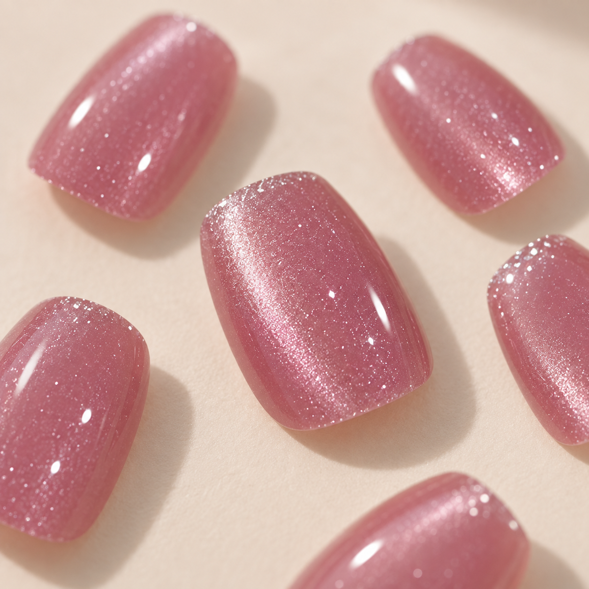 Micro Glitter Cat Eye Press On Nail Set · mproduct-7fe27bbf77b8d3a1749e