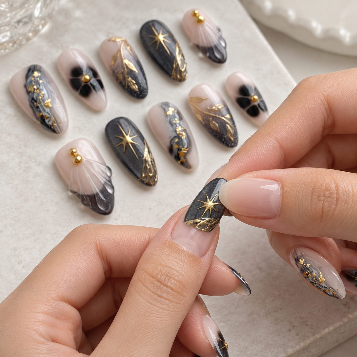 Gilded Starlight Cat Eye Press On Nail Set · mproduct-80eaaed81e6765751da2