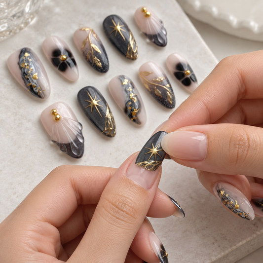 Gilded Starlight Cat Eye Press On Nail Set · mproduct-80eaaed81e6765751da2
