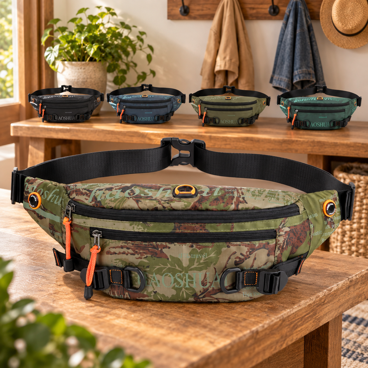 Outdoor Waist Bag with Zipper Pockets · mproduct-825c00e07515ff6e4d61