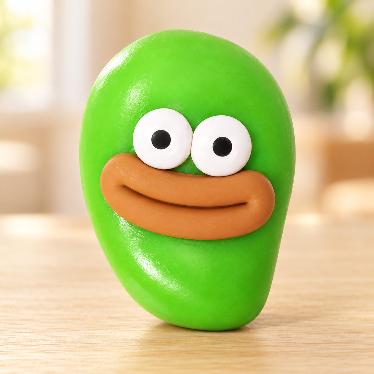 Green Mango Crunchy Squishy Toy with a Rounded Shape and Funny Face · mproduct-8623b69c9dc895448ee2