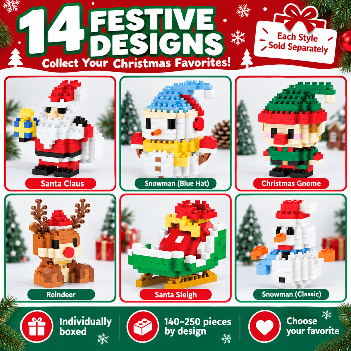 Christmas Micro Building Block Collection Fourteen Designs · mproduct-872770e8f0efd571e916