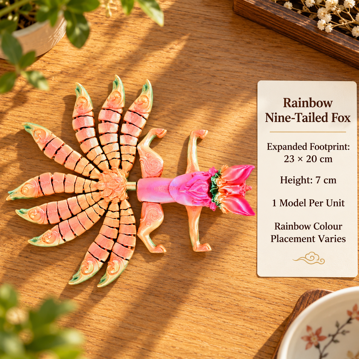 Articulated Rainbow Nine-Tailed Fox – 23 cm · mproduct-8b0b5ef0c6e9f76d08c2