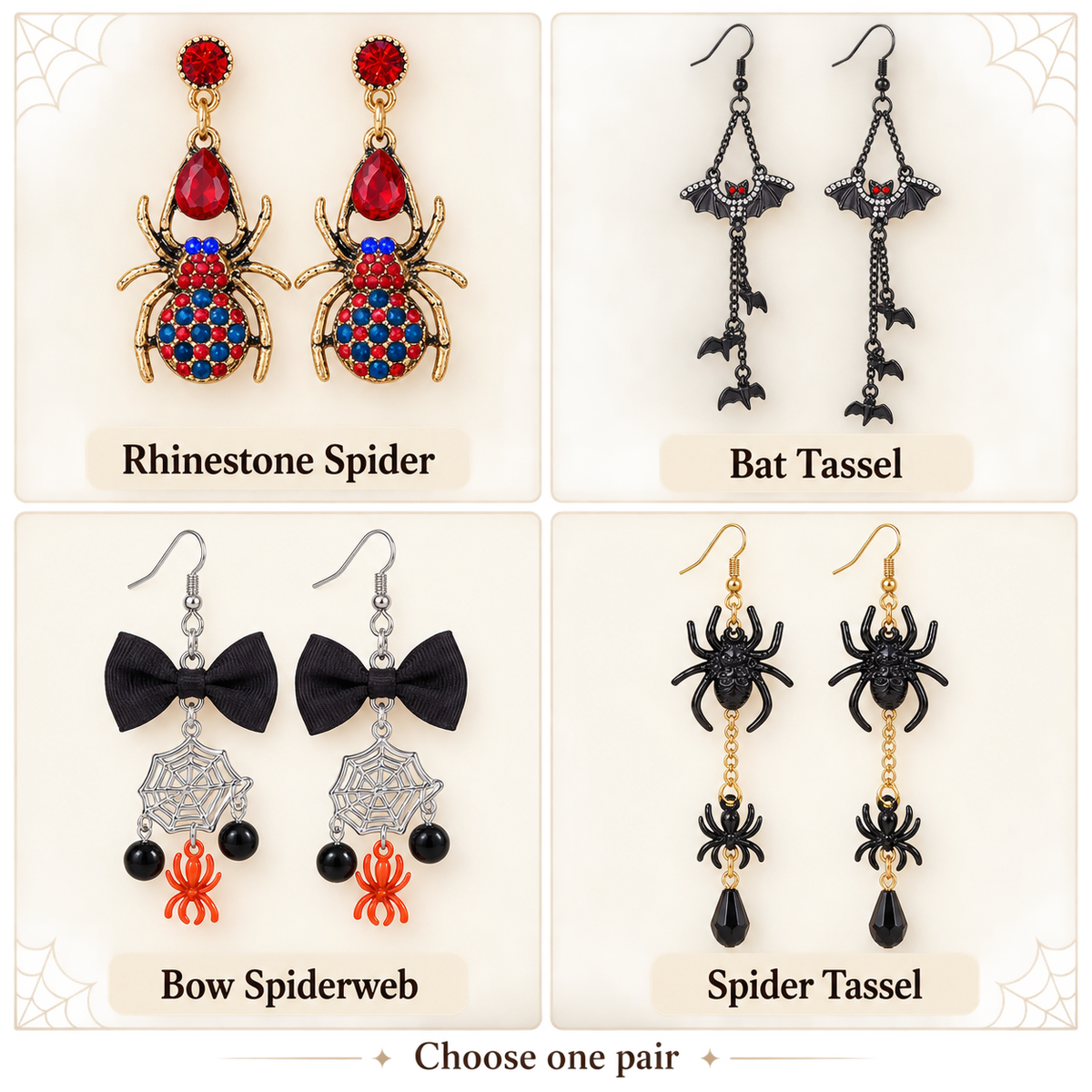Gothic Spider Bat Earrings Collection · mproduct-956b16cac4f070984248