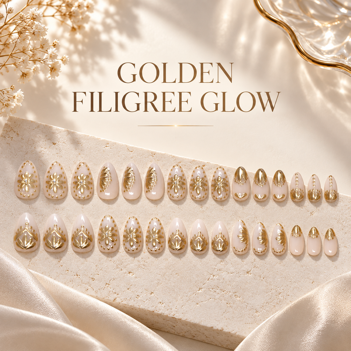 Golden Filigree Press On Nail Set · mproduct-96ffd6ea45557052acfc