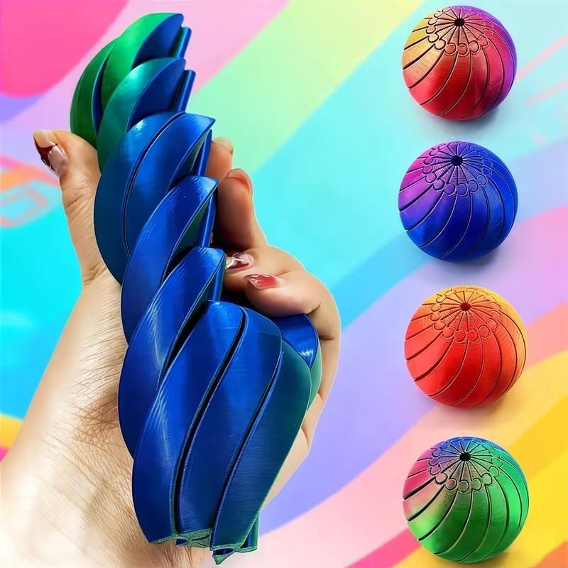 3D Printed Gradient Twist Slime Ball Fidget Toy 6.5cm · mproduct-97c150461c8377fda0be
