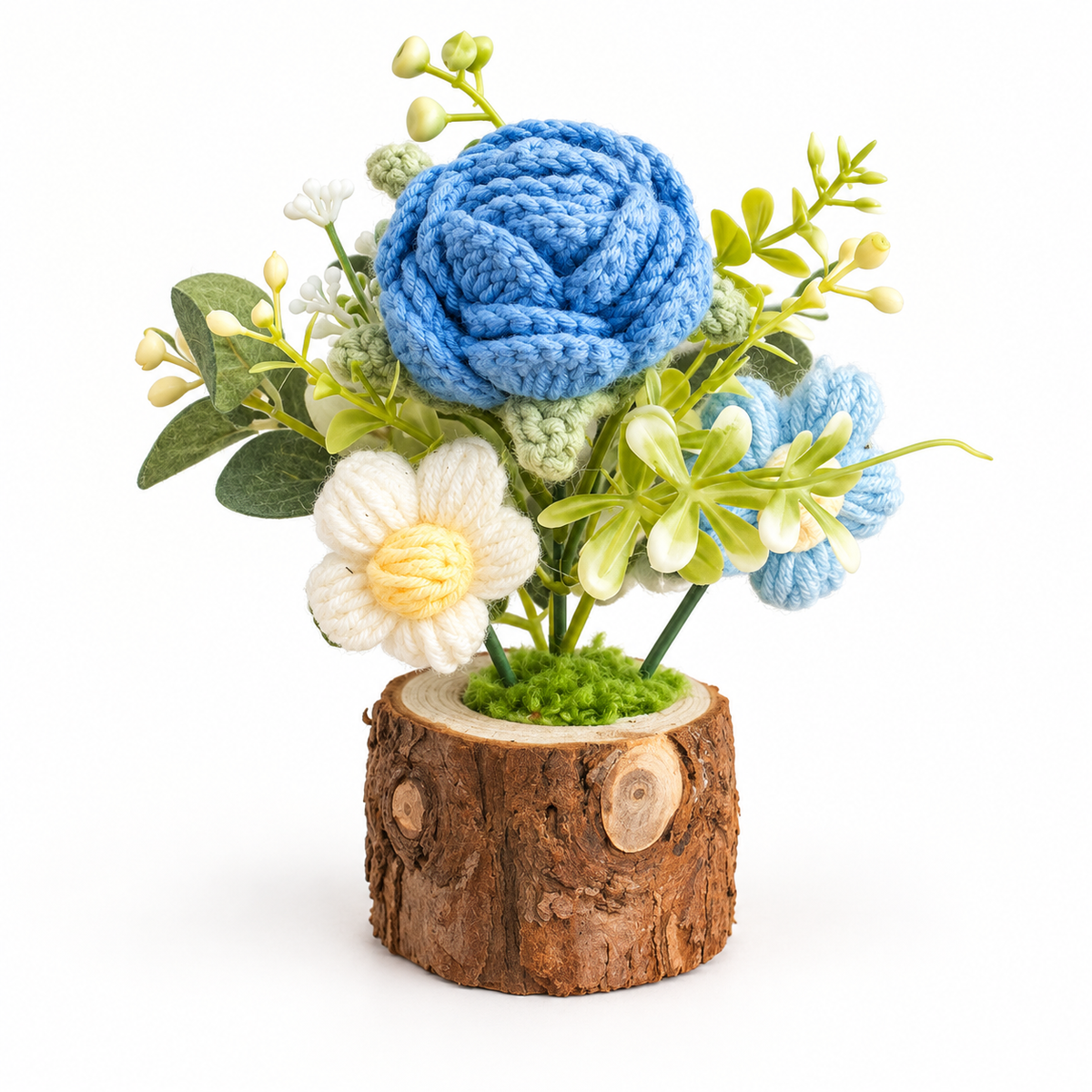 Mini Crochet Flower Wood Pot · mproduct-993ef4e553ba05349f78